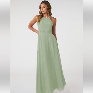 Azazie Melinda in Dusty Sage